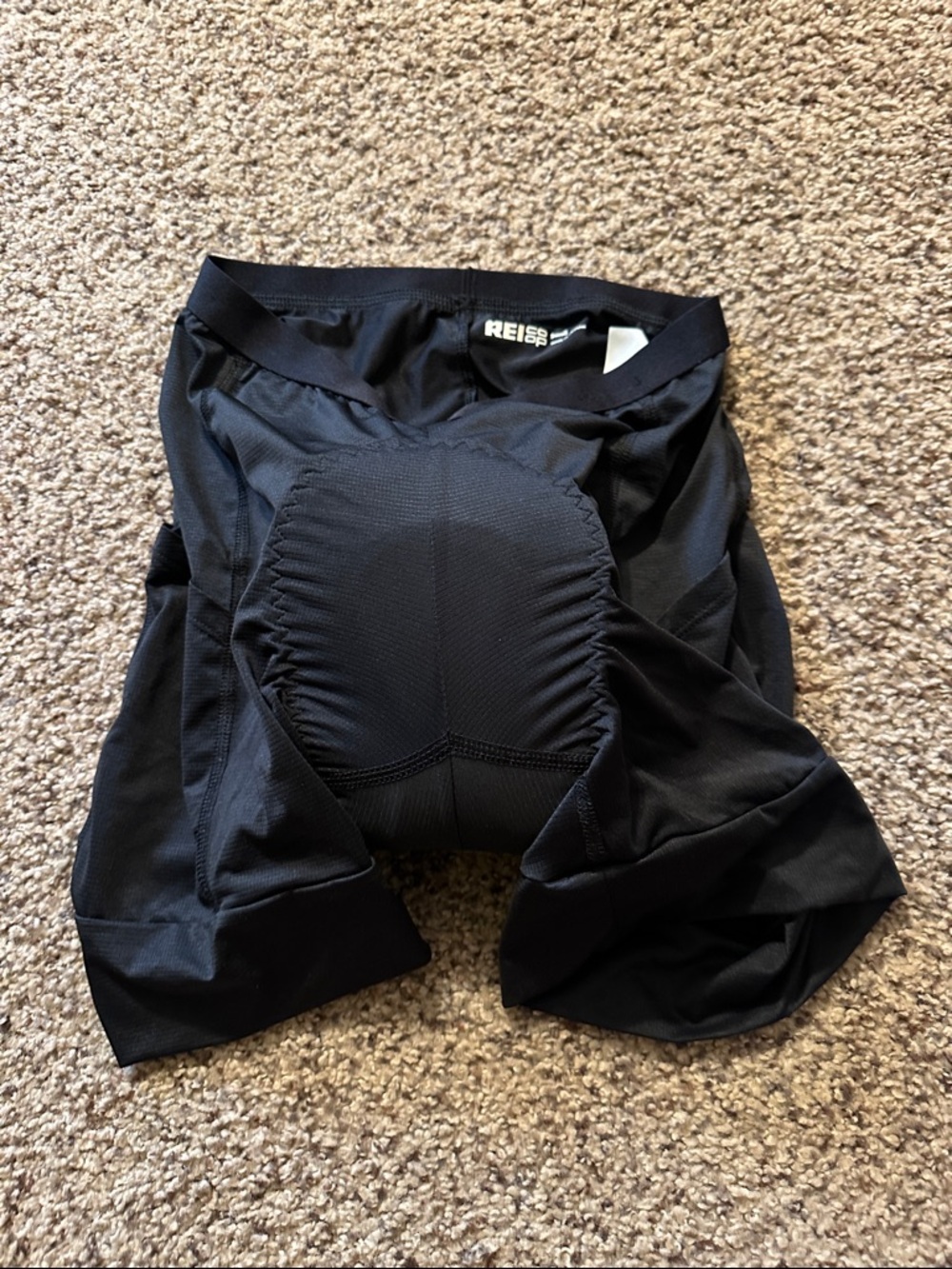 REI Black Women's Padded Bike Shorts